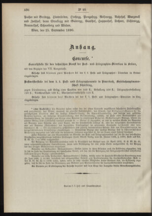 Post- und Telegraphen-Verordnungsblatt für das Verwaltungsgebiet des K.-K. Handelsministeriums 18901001 Seite: 4