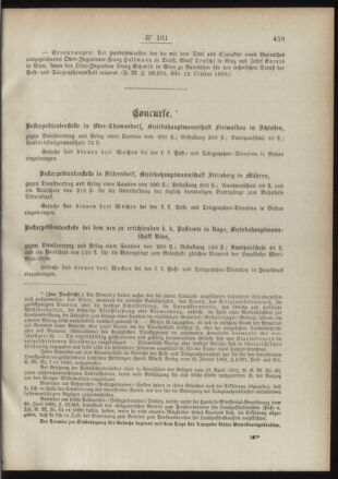 Post- und Telegraphen-Verordnungsblatt für das Verwaltungsgebiet des K.-K. Handelsministeriums 18901023 Seite: 3