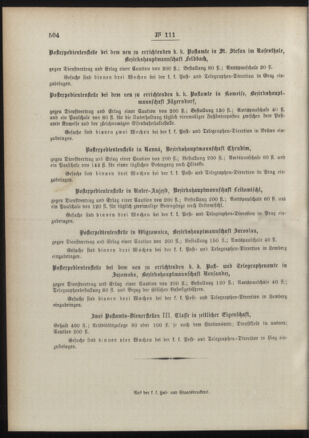 Post- und Telegraphen-Verordnungsblatt für das Verwaltungsgebiet des K.-K. Handelsministeriums 18901122 Seite: 4