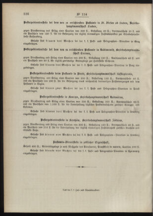 Post- und Telegraphen-Verordnungsblatt für das Verwaltungsgebiet des K.-K. Handelsministeriums 18901128 Seite: 4