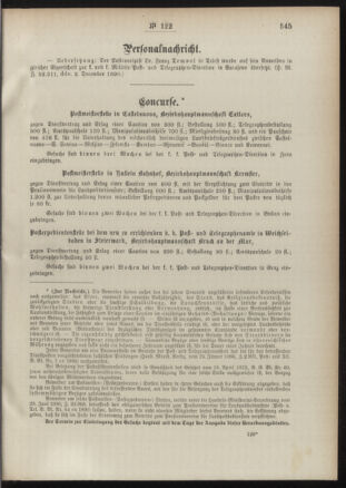 Post- und Telegraphen-Verordnungsblatt für das Verwaltungsgebiet des K.-K. Handelsministeriums 18901215 Seite: 3