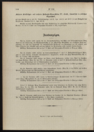 Post- und Telegraphen-Verordnungsblatt für das Verwaltungsgebiet des K.-K. Handelsministeriums 18901217 Seite: 4