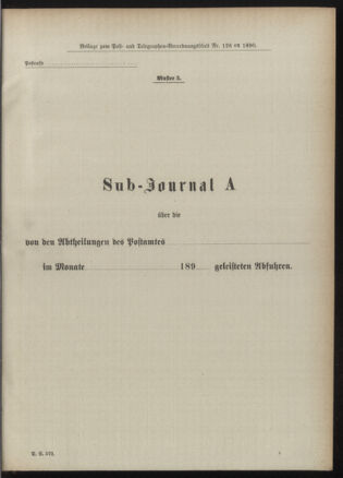 Post- und Telegraphen-Verordnungsblatt für das Verwaltungsgebiet des K.-K. Handelsministeriums 18901222 Seite: 13