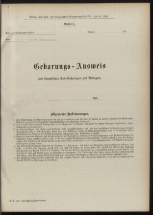 Post- und Telegraphen-Verordnungsblatt für das Verwaltungsgebiet des K.-K. Handelsministeriums 18901222 Seite: 7