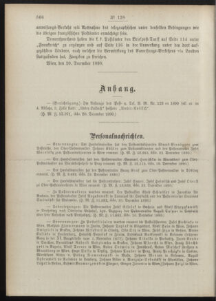 Post- und Telegraphen-Verordnungsblatt für das Verwaltungsgebiet des K.-K. Handelsministeriums 18901230 Seite: 2