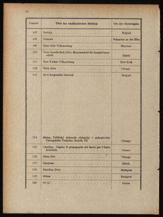 Post- und Telegraphen-Verordnungsblatt für das Verwaltungsgebiet des K.-K. Handelsministeriums 18901231 Seite: 18