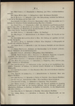 Post- und Telegraphen-Verordnungsblatt für das Verwaltungsgebiet des K.-K. Handelsministeriums 18910115 Seite: 3