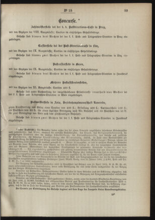 Post- und Telegraphen-Verordnungsblatt für das Verwaltungsgebiet des K.-K. Handelsministeriums 18910223 Seite: 3