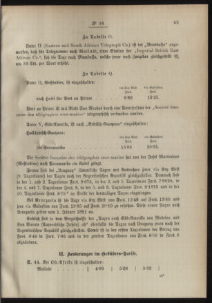 Post- und Telegraphen-Verordnungsblatt für das Verwaltungsgebiet des K.-K. Handelsministeriums 18910225 Seite: 3