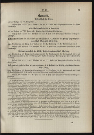 Post- und Telegraphen-Verordnungsblatt für das Verwaltungsgebiet des K.-K. Handelsministeriums 18910306 Seite: 3