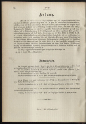 Post- und Telegraphen-Verordnungsblatt für das Verwaltungsgebiet des K.-K. Handelsministeriums 18910317 Seite: 4