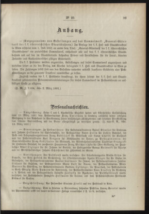 Post- und Telegraphen-Verordnungsblatt für das Verwaltungsgebiet des K.-K. Handelsministeriums 18910322 Seite: 3