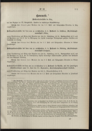 Post- und Telegraphen-Verordnungsblatt für das Verwaltungsgebiet des K.-K. Handelsministeriums 18910331 Seite: 3