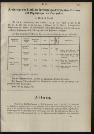 Post- und Telegraphen-Verordnungsblatt für das Verwaltungsgebiet des K.-K. Handelsministeriums 18910404 Seite: 3