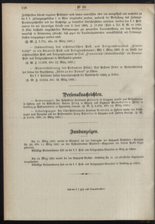 Post- und Telegraphen-Verordnungsblatt für das Verwaltungsgebiet des K.-K. Handelsministeriums 18910404 Seite: 4