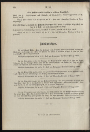 Post- und Telegraphen-Verordnungsblatt für das Verwaltungsgebiet des K.-K. Handelsministeriums 18910413 Seite: 4