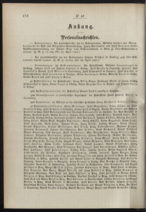 Post- und Telegraphen-Verordnungsblatt für das Verwaltungsgebiet des K.-K. Handelsministeriums 18910504 Seite: 2