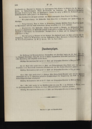 Post- und Telegraphen-Verordnungsblatt für das Verwaltungsgebiet des K.-K. Handelsministeriums 18910529 Seite: 4