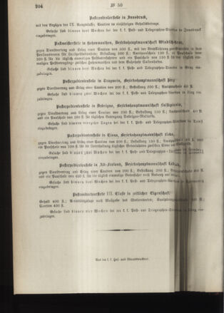 Post- und Telegraphen-Verordnungsblatt für das Verwaltungsgebiet des K.-K. Handelsministeriums 18910530 Seite: 4