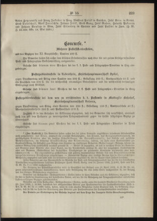 Post- und Telegraphen-Verordnungsblatt für das Verwaltungsgebiet des K.-K. Handelsministeriums 18910615 Seite: 3