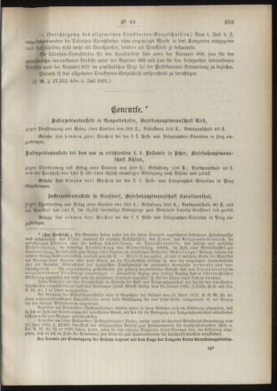 Post- und Telegraphen-Verordnungsblatt für das Verwaltungsgebiet des K.-K. Handelsministeriums 18910716 Seite: 3