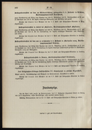 Post- und Telegraphen-Verordnungsblatt für das Verwaltungsgebiet des K.-K. Handelsministeriums 18910716 Seite: 4