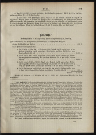 Post- und Telegraphen-Verordnungsblatt für das Verwaltungsgebiet des K.-K. Handelsministeriums 18910725 Seite: 3