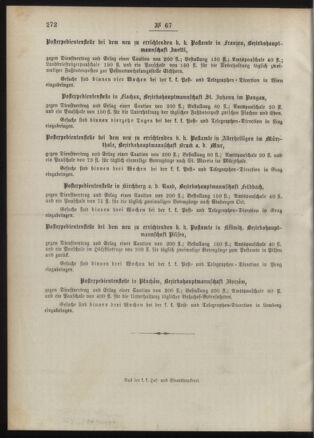 Post- und Telegraphen-Verordnungsblatt für das Verwaltungsgebiet des K.-K. Handelsministeriums 18910725 Seite: 4