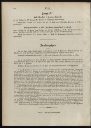 Post- und Telegraphen-Verordnungsblatt für das Verwaltungsgebiet des K.-K. Handelsministeriums 18910730 Seite: 4