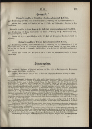 Post- und Telegraphen-Verordnungsblatt für das Verwaltungsgebiet des K.-K. Handelsministeriums 18910803 Seite: 3