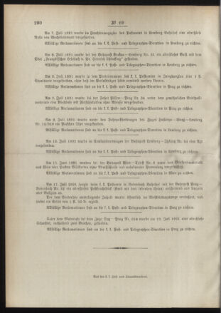 Post- und Telegraphen-Verordnungsblatt für das Verwaltungsgebiet des K.-K. Handelsministeriums 18910803 Seite: 4