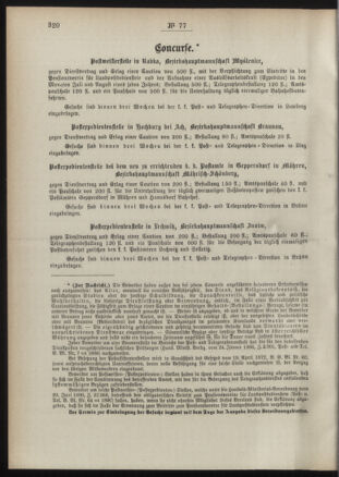 Post- und Telegraphen-Verordnungsblatt für das Verwaltungsgebiet des K.-K. Handelsministeriums 18910824 Seite: 2