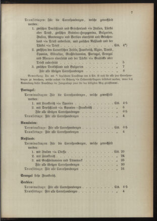 Post- und Telegraphen-Verordnungsblatt für das Verwaltungsgebiet des K.-K. Handelsministeriums 18910829 Seite: 11