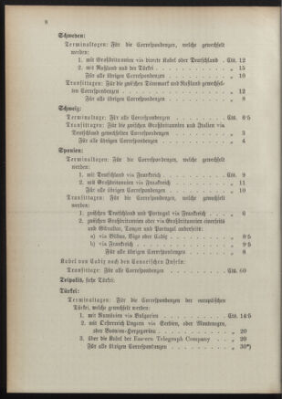 Post- und Telegraphen-Verordnungsblatt für das Verwaltungsgebiet des K.-K. Handelsministeriums 18910829 Seite: 12