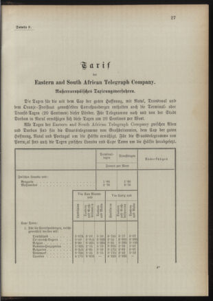 Post- und Telegraphen-Verordnungsblatt für das Verwaltungsgebiet des K.-K. Handelsministeriums 18910829 Seite: 31