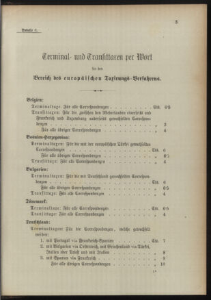 Post- und Telegraphen-Verordnungsblatt für das Verwaltungsgebiet des K.-K. Handelsministeriums 18910829 Seite: 7