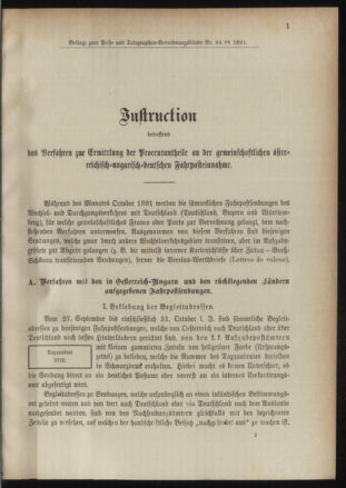 Post- und Telegraphen-Verordnungsblatt für das Verwaltungsgebiet des K.-K. Handelsministeriums 18910916 Seite: 5