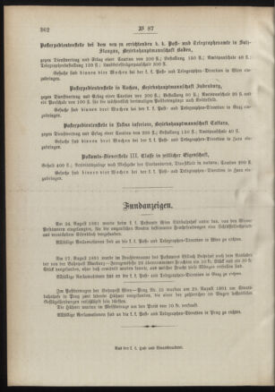 Post- und Telegraphen-Verordnungsblatt für das Verwaltungsgebiet des K.-K. Handelsministeriums 18910924 Seite: 4