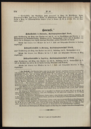 Post- und Telegraphen-Verordnungsblatt für das Verwaltungsgebiet des K.-K. Handelsministeriums 18911002 Seite: 4