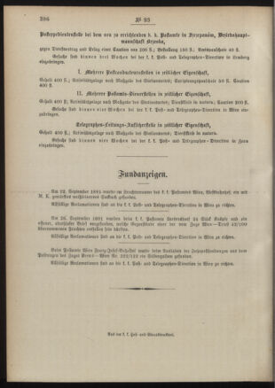 Post- und Telegraphen-Verordnungsblatt für das Verwaltungsgebiet des K.-K. Handelsministeriums 18911012 Seite: 4