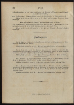 Post- und Telegraphen-Verordnungsblatt für das Verwaltungsgebiet des K.-K. Handelsministeriums 18911130 Seite: 4