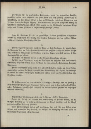 Post- und Telegraphen-Verordnungsblatt für das Verwaltungsgebiet des K.-K. Handelsministeriums 18911229 Seite: 3