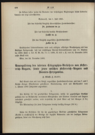 Post- und Telegraphen-Verordnungsblatt für das Verwaltungsgebiet des K.-K. Handelsministeriums 18911229 Seite: 4