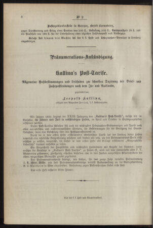 Post- und Telegraphen-Verordnungsblatt für das Verwaltungsgebiet des K.-K. Handelsministeriums 18920108 Seite: 4