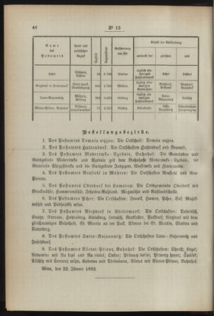 Post- und Telegraphen-Verordnungsblatt für das Verwaltungsgebiet des K.-K. Handelsministeriums 18920205 Seite: 2