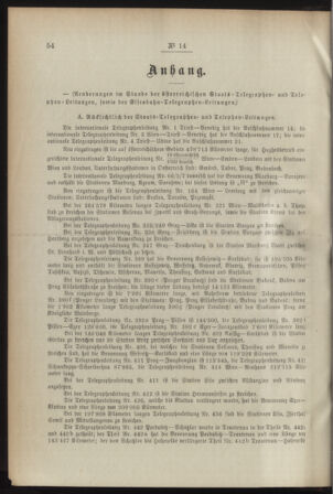 Post- und Telegraphen-Verordnungsblatt für das Verwaltungsgebiet des K.-K. Handelsministeriums 18920209 Seite: 2