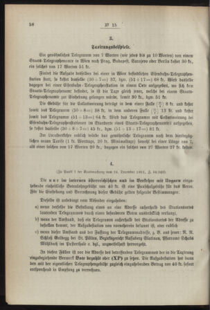 Post- und Telegraphen-Verordnungsblatt für das Verwaltungsgebiet des K.-K. Handelsministeriums 18920210 Seite: 2