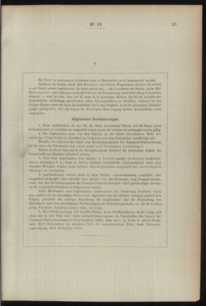 Post- und Telegraphen-Verordnungsblatt für das Verwaltungsgebiet des K.-K. Handelsministeriums 18920223 Seite: 19