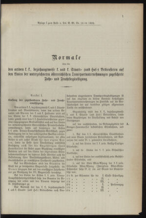 Post- und Telegraphen-Verordnungsblatt für das Verwaltungsgebiet des K.-K. Handelsministeriums 18920223 Seite: 7