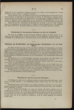 Post- und Telegraphen-Verordnungsblatt für das Verwaltungsgebiet des K.-K. Handelsministeriums 18920224 Seite: 19